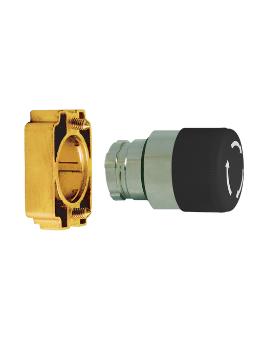 Altech 2AMLS2 Mushroom Push-Turn Small - Non-Illuminated Metal Operator