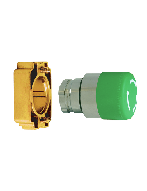 Altech 2AMLS3 Mushroom Push-Turn Small - Non-Illuminated Metal Operator