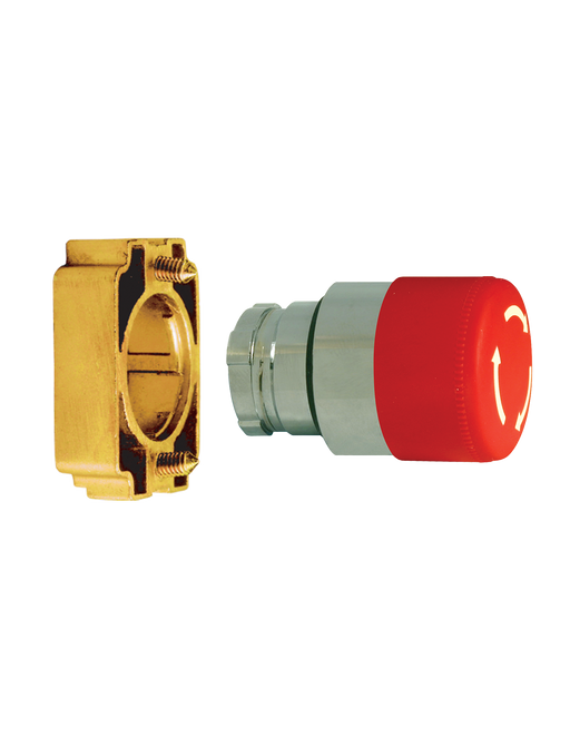 Altech 2AMLS4 Mushroom Push-Turn Small - Non-Illuminated Metal Operator