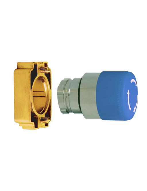 Altech 2AMLS6 Mushroom Push-Turn Small - Non-Illuminated Metal Operator