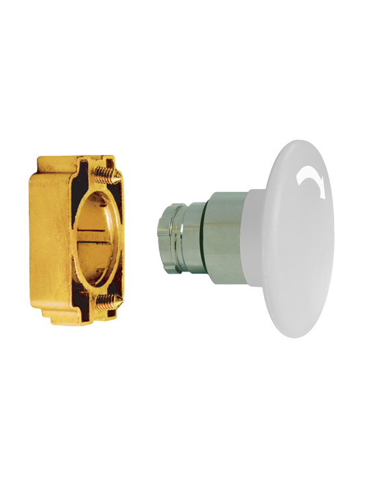 Altech 2AMLJ1 Mushroom Push-Turn Large - Non-Illuminated Metal Operator