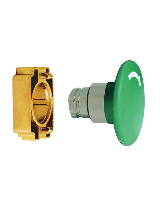 Altech 2AMLJ3 Mushroom Push-Turn Large - Non-Illuminated Metal Operator