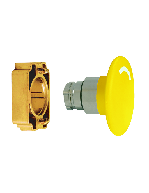 Altech 2AMLJ8 Mushroom Push-Turn Large - Non-Illuminated Metal Operator