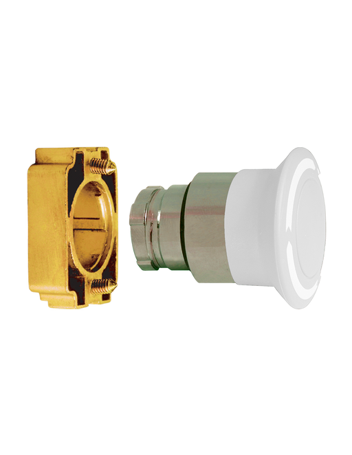 Altech 2AML1 Mushroom Push-Turn - Non-Illuminated Metal Operator