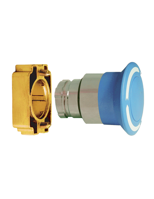 Altech 2AML6 Mushroom Push-Turn - Non-Illuminated Metal Operator