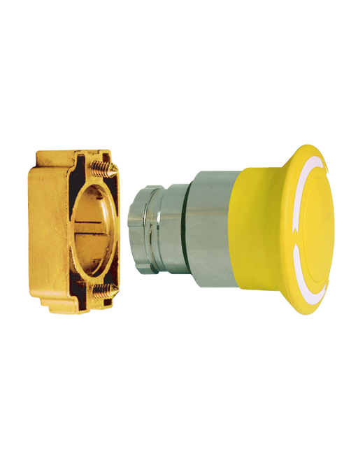 Altech 2AML8 Mushroom Push-Turn - Non-Illuminated Metal Operator