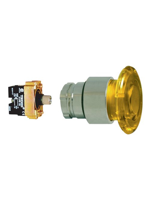 Altech 2ALM5LB-012 Mushroom Illuminated Momentary - Illuminated Mushroom Metal Operator