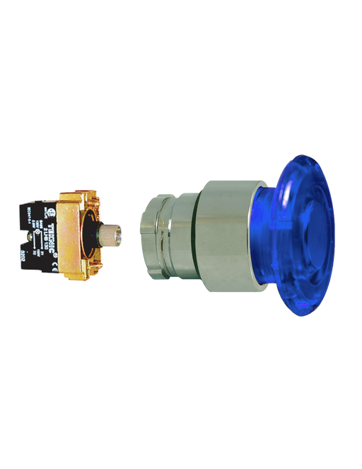 Altech 2ALM6LB-048 Mushroom Illuminated Momentary - Illuminated Mushroom Metal Operator