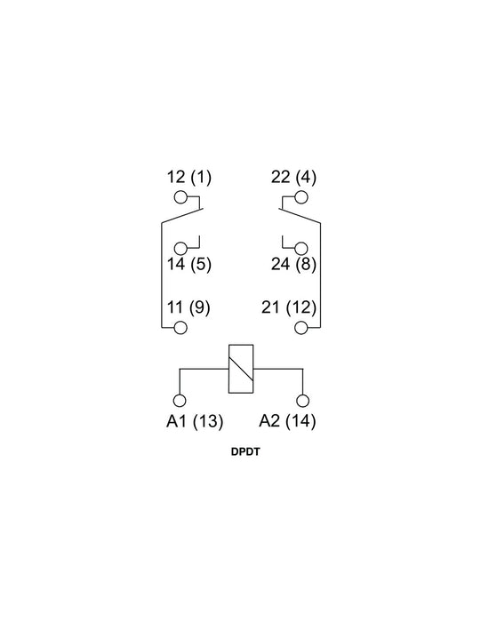 Altech R2M-2012-23-1110 DPDT, 5A Industrial Electromagnetic Relay