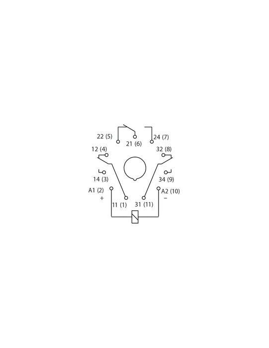 Altech R15-2013-23-1024-WTL 3PDT, 10A Industrial Electromagnetic Relay