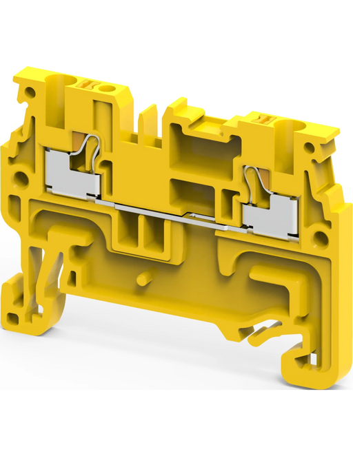 Altech CP1.5/Y Yellow - Single Level Feed-Through Terminal Block