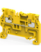 Altech CP1.5/Y Yellow - Single Level Feed-Through Terminal Block