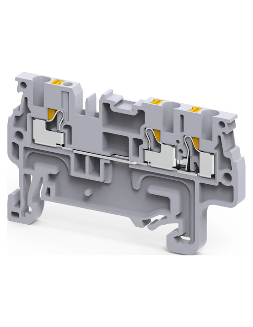 Altech CP1.5/3 Grey - Feed-Through, 3 Connection Terminal Block