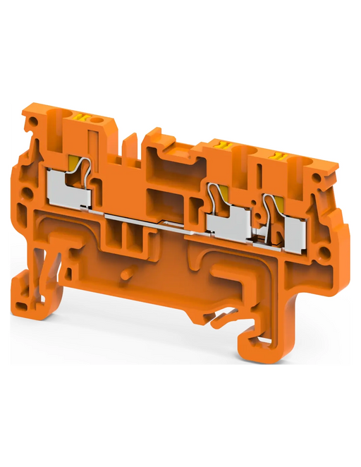 Altech CP1.5/3/O Orange - Feed-Through, 3 Connection Terminal Block