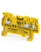 Altech CP1.5/3/Y Yellow - Feed-Through, 3 Connection Terminal Block