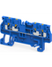 Altech CP1.5/4/BU Blue - Feed-Through, 4 Connection Terminal Block