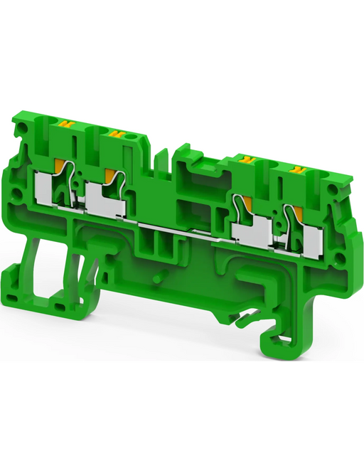 Altech CP1.5/4/G Green - Feed-Through, 4 Connection Terminal Block