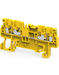 Altech CP1.5/4/Y Yellow - Feed-Through, 4 Connection Terminal Block