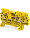 Altech CP2.5/3/Y Yellow - Feed-Through, 3 Connection Terminal Block