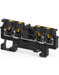 Altech CP2.5/4/BL Black - Feed-Through, 4 Connection Terminal Block