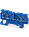 Altech CP2.5/4/BU Blue - Feed-Through, 4 Connection Terminal Block
