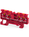 Altech CP2.5/4/R Red - Feed-Through, 4 Connection Terminal Block