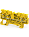 Altech CP2.5/4/Y Yellow - Feed-Through, 4 Connection Terminal Block