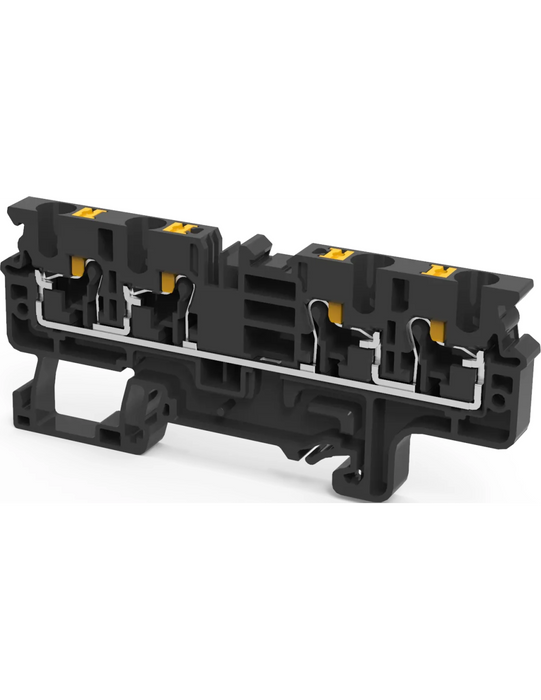 Altech CP4/4/BL Feed-Through, 4 Connection Terminal Block