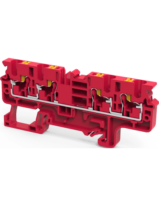 Altech CP4/4/R Feed-Through, 4 Connection Terminal Block