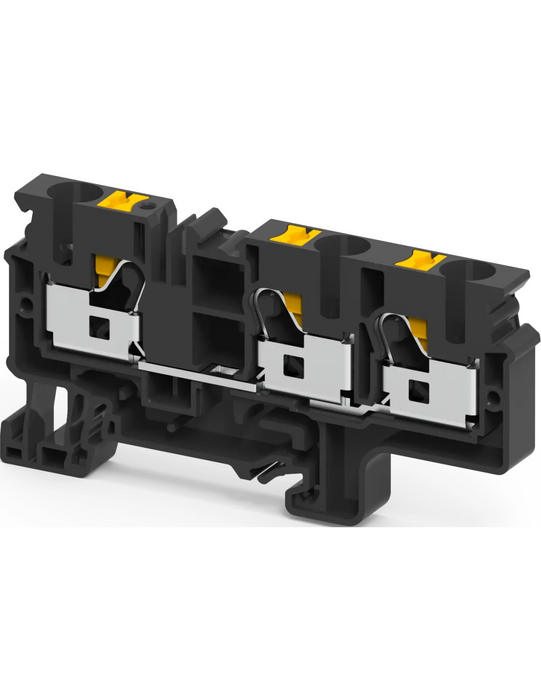 Altech CP6/10/3/BL Feed-Through, 3 Connection Terminal Block
