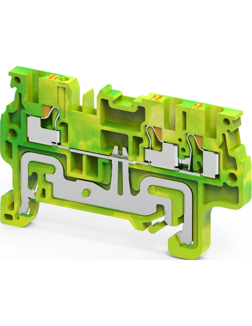 Altech CPG1.5/3 Yellow/Green - 3 Connection Ground Terminal Block