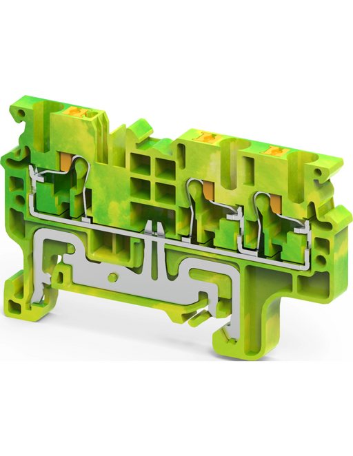 Altech CPG2.5/3 Yellow/Green - 3 Connection Ground Terminal Block
