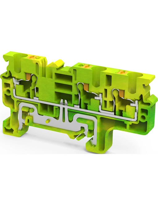 Altech CPG4/3 Yellow/Green - 3 Connection Ground Terminal Block
