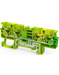 Altech CPG4/4 Yellow/Green - 4 Connection Ground Terminal Block