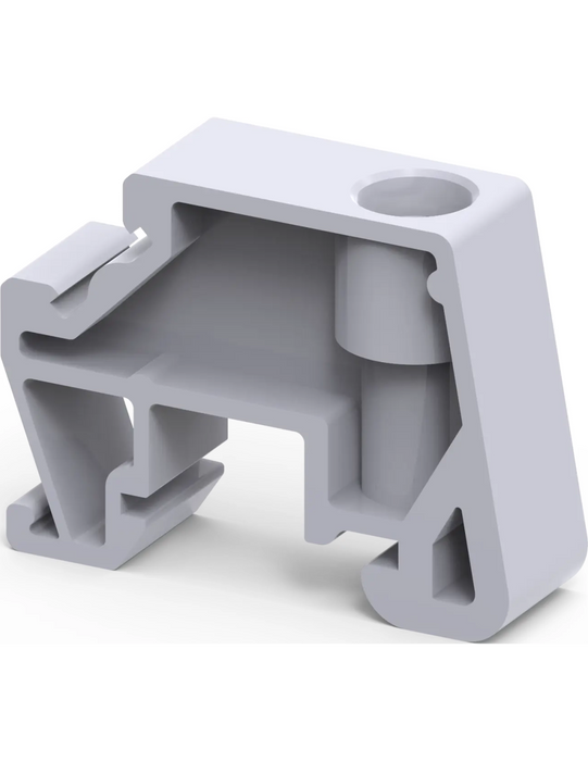 Altech CA602 End Clamp with DIN Rail Clamping Screw