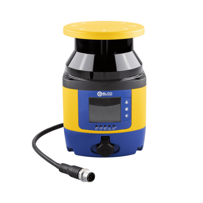 ASL10 safety laser scanner, No blind area, Operating range 3 m, Scanning range 0 ... 270°, Resolution 0.1°, Number of field 2, Cable 0.3 m with M12 connector plug