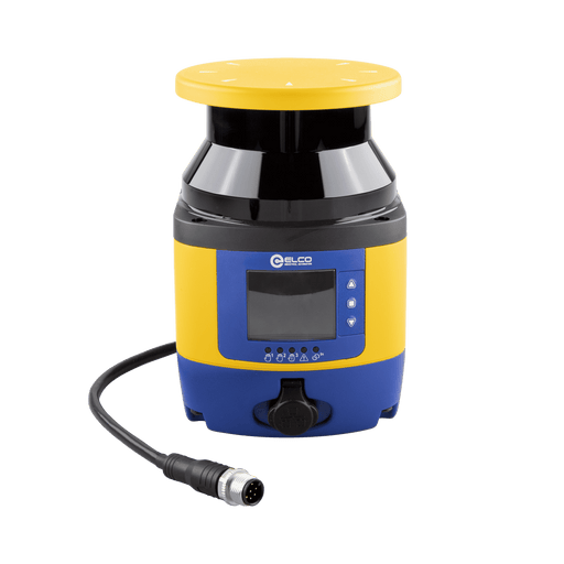 ASL10 safety laser scanner, No blind area, Operating range 5.5 m, Scanning range 0 ... 270°, Resolution 0.1°, Number of field 2, Cable 0.3 m with M12 connector plug