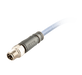 Sensor-Actuator Cordset, Single-ended, M8 A-code 4-pin Straight Male, with PUR grey jacket 0.25mm² (24 AWG) 5 million bending cycles cable, 0.3 m