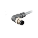 Sensor-Actuator Cordset, Single-ended, M12 A-code 12-pin Angled Male, with PVC grey jacket 0.25mm² (24 AWG) cable, 5 m