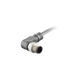 Sensor-Actuator Cordset, Single-ended, M12 A-code 8-pin Angled Male, with PUR grey jacket 0.25mm² (24 AWG) Shielded 5 million bending cycles cable, 1 m