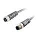 Sensor-Actuator Cordset, Double-ended, M12 A-code 4-pin Straight Female, with PNP LED, to M12 A-code 4-pin Straight Male, with PUR grey jacket 0.34mm² (22 AWG) 5 million bending cycles cable, 5 m
