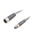 Sensor-Actuator Cordset, Double-ended, M12 A-code 4-pin Straight Female, to M8 A-code 4-pin Straight Male, with PVC grey jacket 0.34mm² (22 AWG) cable, 3 m