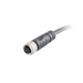 Sensor-Actuator Cordset, Single-ended, M12 A-code 4-pin Straight Female, with PUR grey jacket 0.34mm² (22 AWG) 5 million bending cycles cable, 6 m