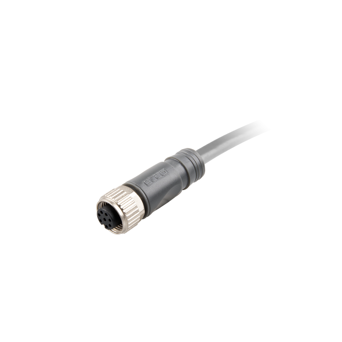 Sensor-Actuator Cordset, Single-ended, M12 A-code 8-pin Straight Female, with PVC grey jacket 0.25mm² (24 AWG) cable, 50 m