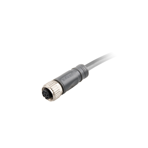 Sensor-Actuator Cordset, Single-ended, M12 A-code 8-pin Straight Female, with PUR grey jacket 0.25mm² (24 AWG) Shielded 5 million bending cycles cable, 25 m