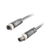 Sensor-Actuator Cordset, Double-ended, M8 A-code 3-pin Straight Female, to M8 A-code 3-pin Straight Male, with PUR grey jacket 0.25mm² (24 AWG) 5 million bending cycles cable, 3 m