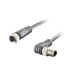 Sensor-Actuator Cordset, Double-ended, M8 A-code 3-pin Straight Female, to M8 A-code 3-pin Angled Male, with PUR grey jacket 0.25mm² (24 AWG) 5 million bending cycles cable, 1 m