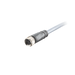 Sensor-Actuator Cordset, Single-ended, M8 A-code 3-pin Straight Female, with PUR grey jacket 0.25mm² (24 AWG) 5 million bending cycles cable, 2 m