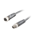 Sensor-Actuator Cordset, Double-ended, M8 A-code 4-pin Straight Female, to M8 A-code 4-pin Straight Male, with PUR grey jacket 0.25mm² (24 AWG) 5 million bending cycles cable, 10 m