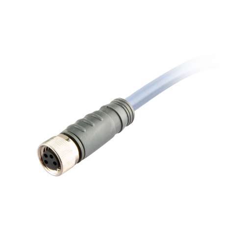 Sensor-Actuator Cordset, Double-ended, M8 A-code 4-pin Straight Female, to M8 A-code 3-pin Straight Male, with PUR grey jacket 0.25mm² (24 AWG) 5 million bending cycles cable, 10 m
